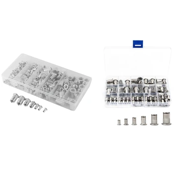 

93Pcs Stainless Steel Rivnut M3/M4/M5/M6/M8/M10 & 190Pcs M3 M4 M5 M6 M8 M10 Rivet Nut