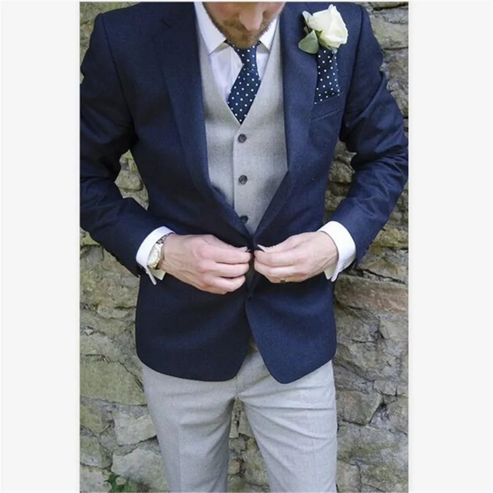 Новый Классический мужской костюм смокинг Noivo Terno Slim Fit Easculino вечерние костюмы для