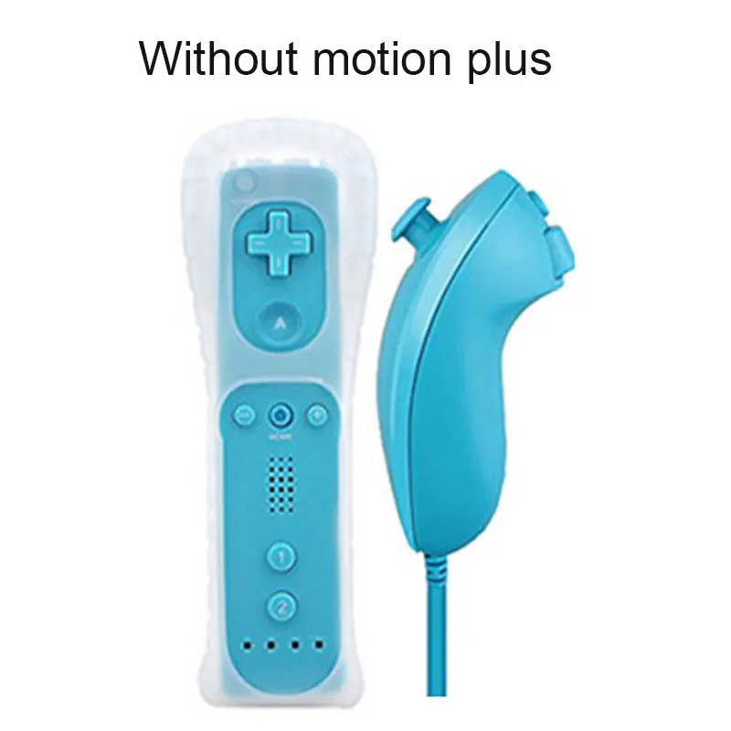 Для геймпад для nintendo wii беспроводной Bluetooth Джойстик пульт дистанционного управления аксессуары Джойстик левая рука+ Nunchuck опционально Motion Plus - Цвет: without motion plus