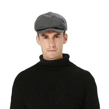 Кепка с острым носком, однотонный, с защитой от УФ-лучей, хлопок, лен, плоская, газетчик, зима, козырек наружные головные уборы, Новинка