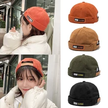Bonnet Sans Bordure Pour Femme Chapeau De Marin Rétro Décontracté Original Chapeau De Quai Hip Hop Crâne Camion Couvre Chef Streetwear Hommes Réglable 