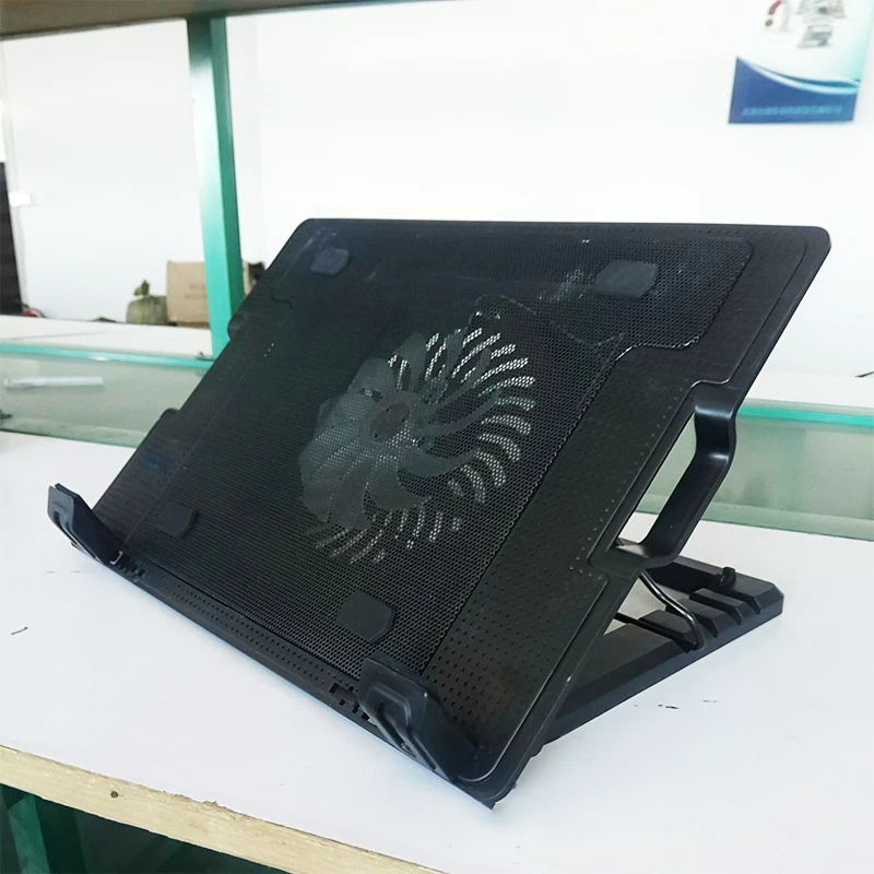 Кулер для ноутбука 2 usb-порта и пятискоростной вентилятор для регулировки охлаждения ноутбука Подставка для ноутбука 12-15,6 дюймов для ноутбука