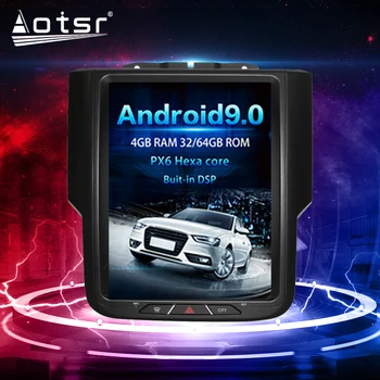 

10.4 INCH PX6 Android 9.0 Tesla Style Vertical Screen GPS Navigation BT Car Multimedia Radio Player For Dodge RAM 1500 2014-2018