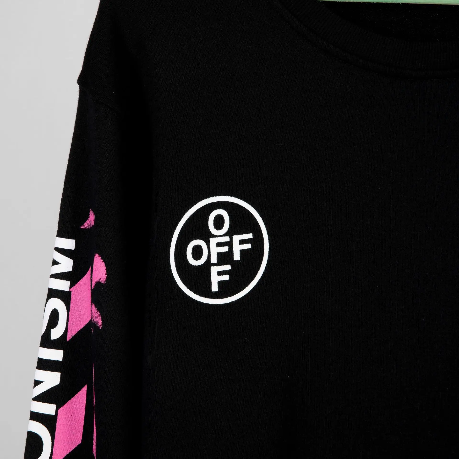 OFF-WHITE OW Весна и лето 99 лет краска пара мужская хлопковая толстовка с круглым вырезом