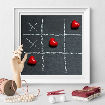 

Love Heart Strategy Game Canvas Painting Poster And Print Wall Art Poster For Living Room Decoration No Frame