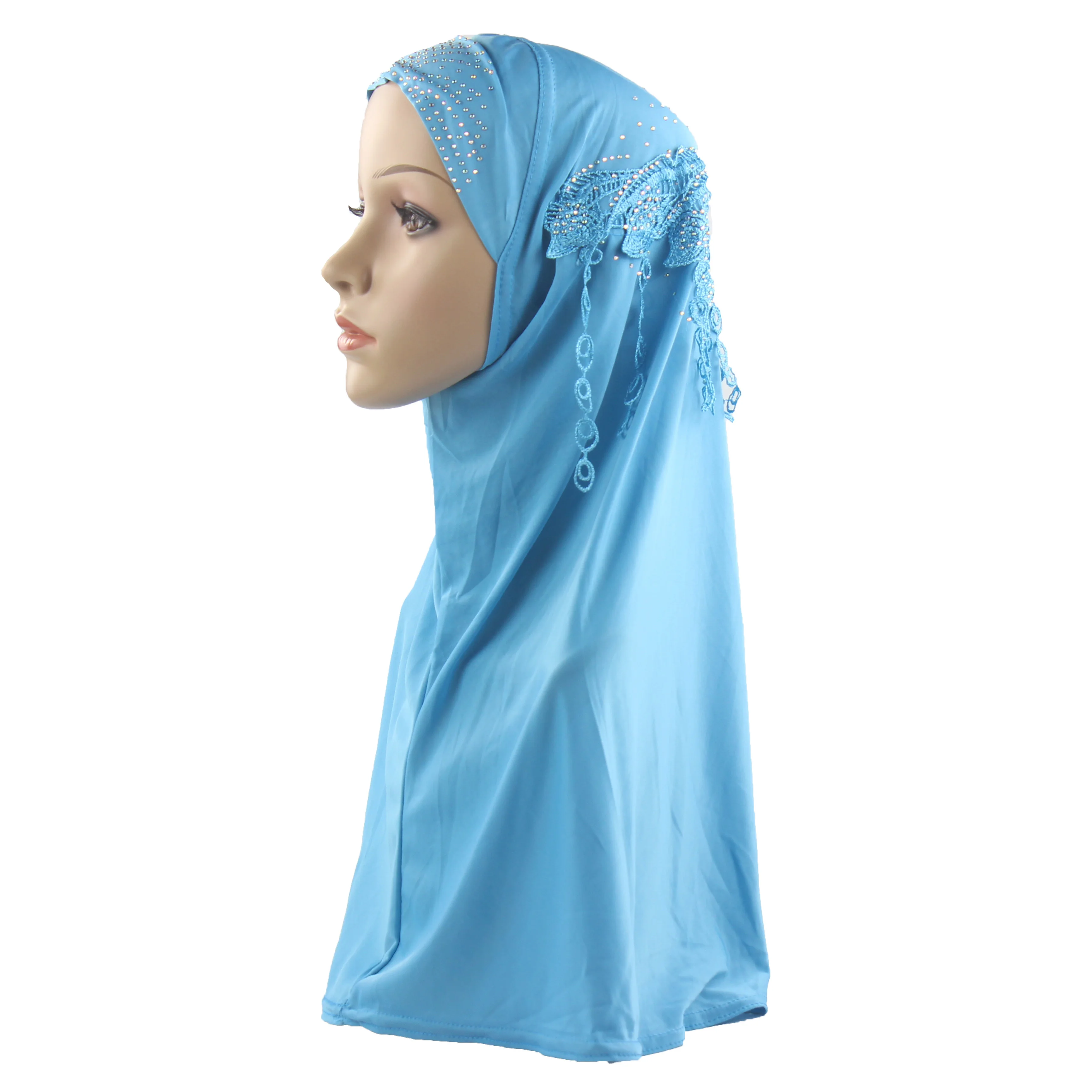 Женский Мусульманский Исламский хиджаб шарф цельный капот головной платок с