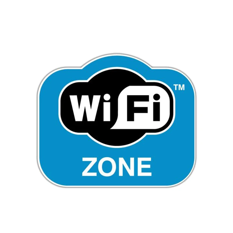Waterproof and Scratch Resistant Fashion WiFi Zone Internet PVC Motorcycle Car Sticker.15cm*13cm | Автомобили и мотоциклы