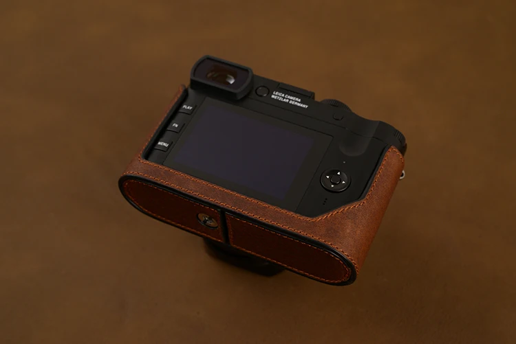 AYdgcam ручной работы из натуральной кожи чехол для камеры половина тела для Leica Q Typ 116 Leica Q2 Нижняя крышка ручка винтажный Чехол