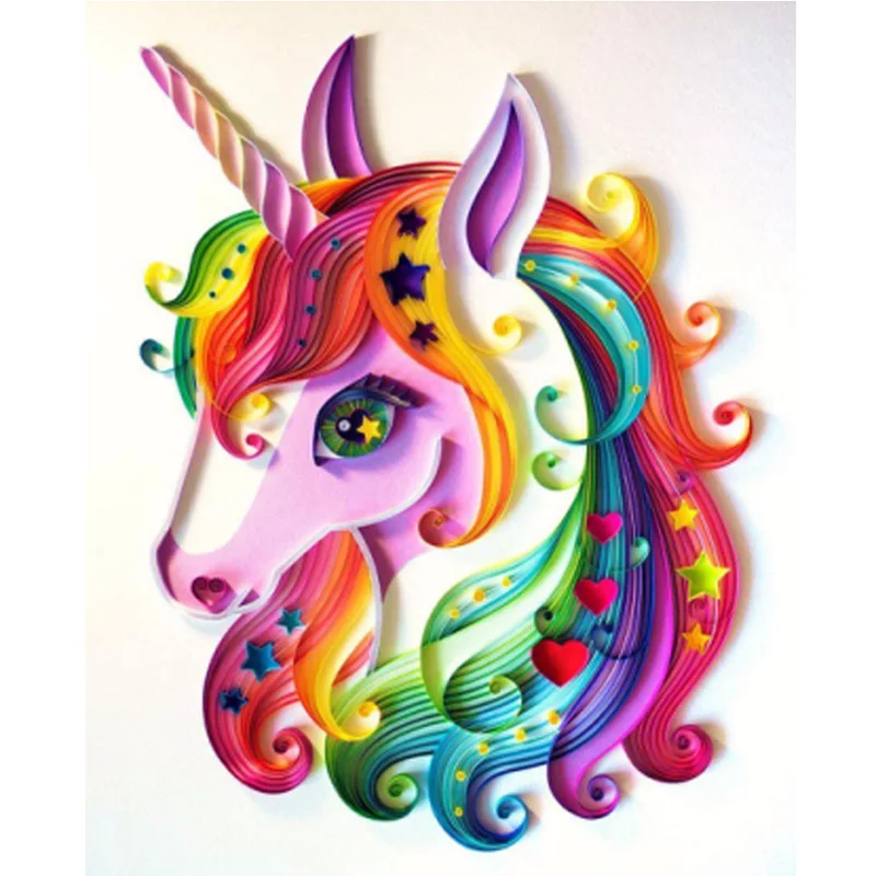 diamond painting diy rainbow horse new style forei