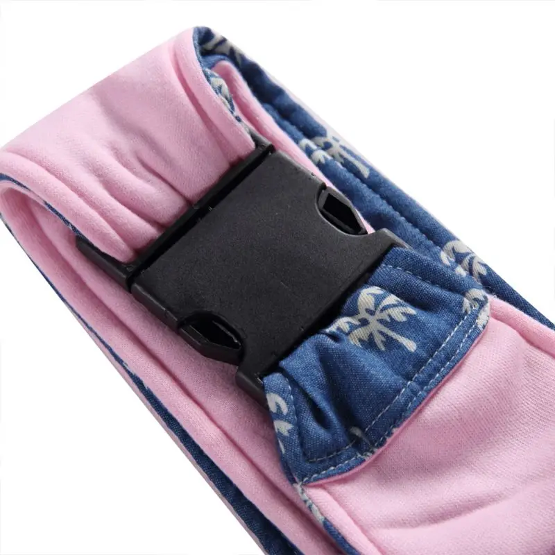 Simple Blue Background Mobile Phone Bag Buckle Adjustment Pet Bag White Small Pattern Camouflage Cloth Bag Pet Portable pack