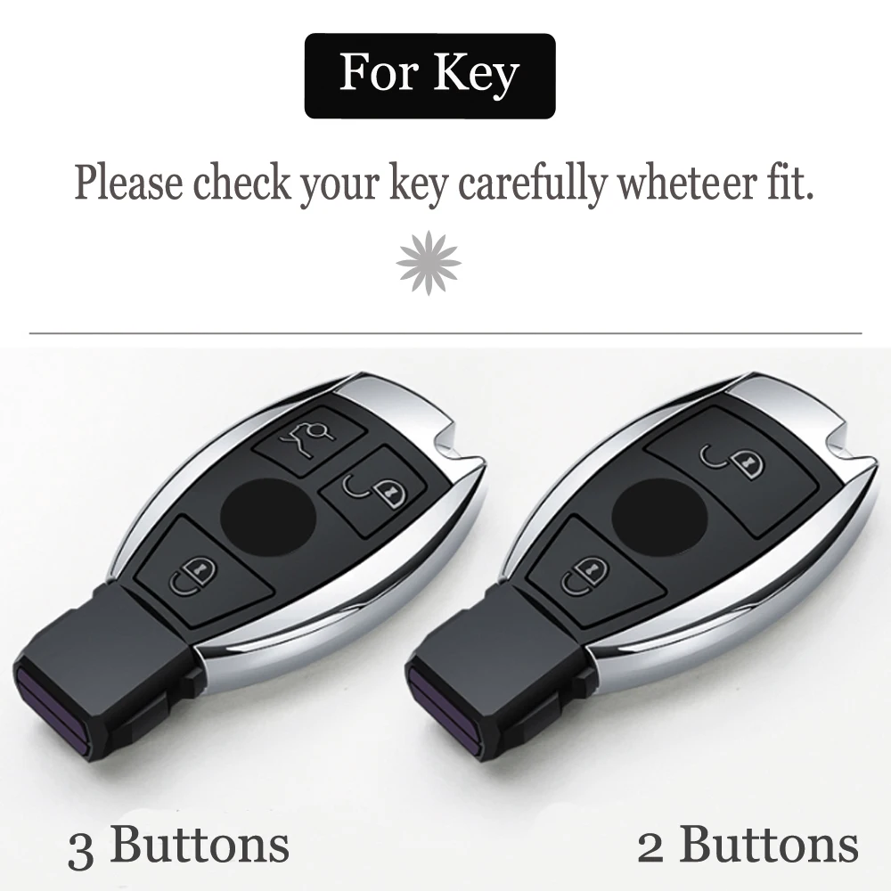 Super quality car key case cover For Mercedes benz CLS CLA GLC CLK GL R SLK AMG A B C S R G E class C180 E200 Key Housekeeper