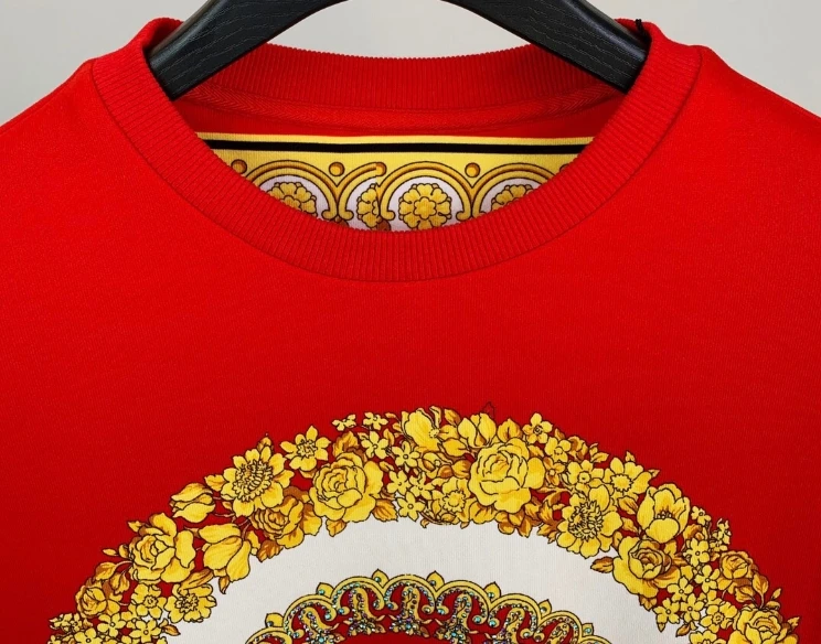Весна 20ss новая корона Цветочные бриллианты вышивка принт Королевский готический панк стиль брендовая одежда толстовки для мужчин