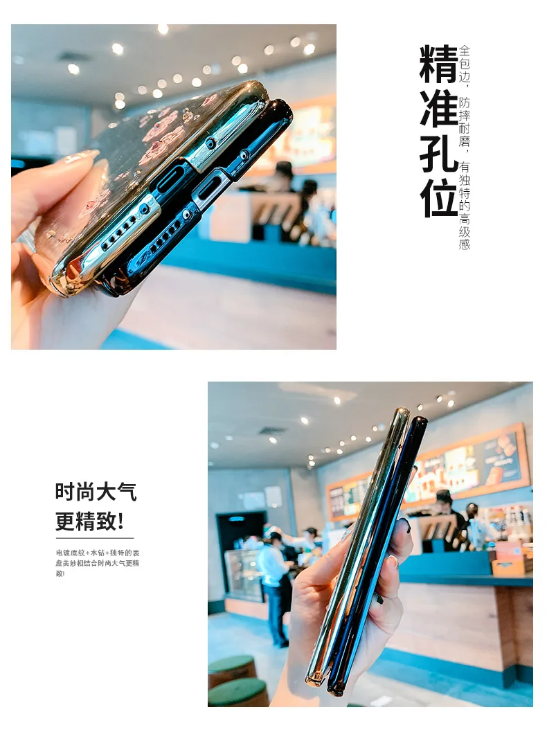 Kingxbar блестящий чехол с кристаллами для huawei mate 20pro/mate 20 жесткая задняя крышка тонкая прозрачная Стразы