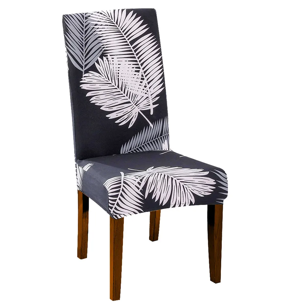 Printing Removable Chair Cover Big Elastic Slipcover Modern Kitchen Seat Case Stretch For Banquet | Дом и сад