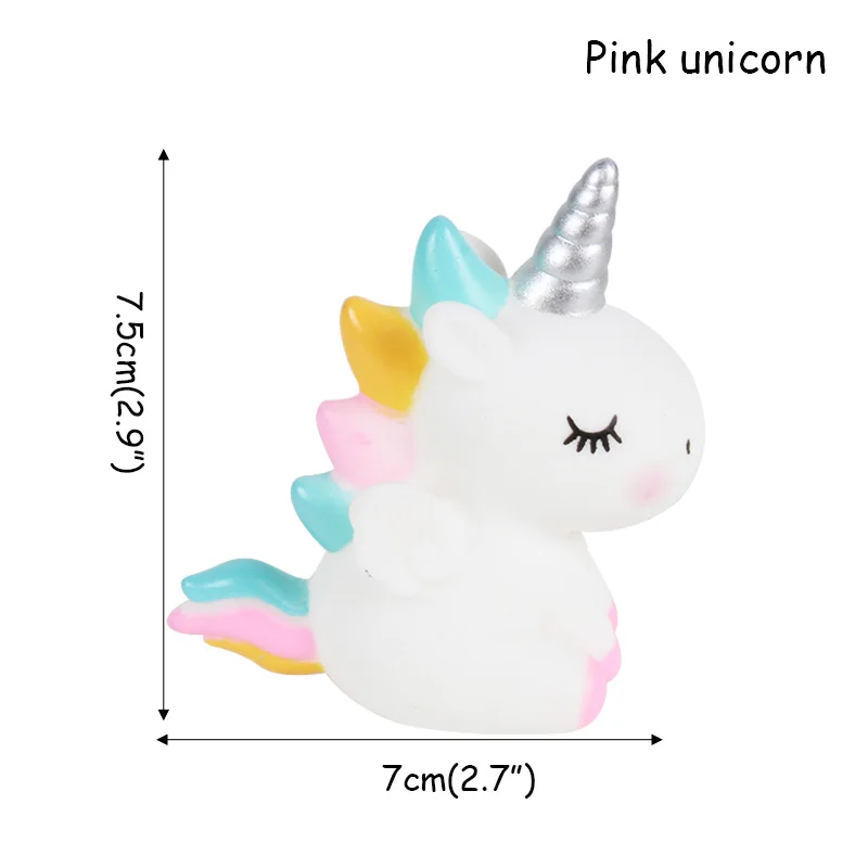 unicorn cake decor Вечерние принадлежности с единорогом, Розовая Повязка на голову с единорогом, одноразовый набор столовых приборов для девочек, украшения для дня рождения, принадлежности с единорогом - Цвет: unicorn cake decor
