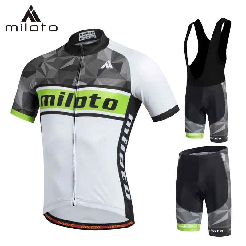 

Cycling Sets Ropa Ciclismo Hombre Summer Polyester Road Uniforms Bicicleta Maillot Jersey Mtb Sports Team Bib Shorts Gel Pad19d