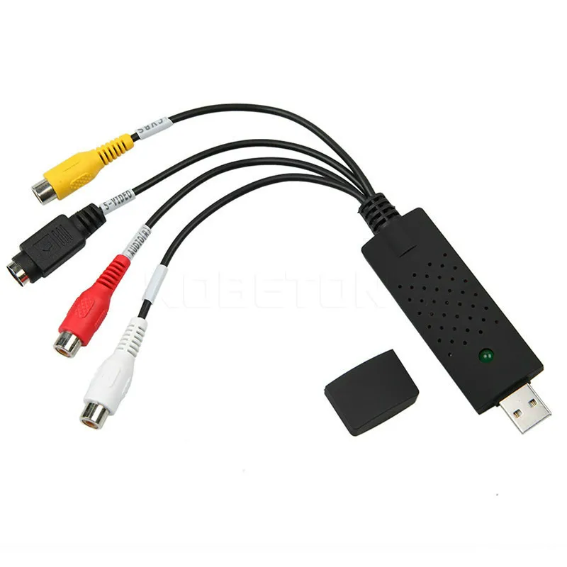 USB 2 0 простая в использовании крышка ture 4 канала видео ТВ DVD VHS аудио адаптер карта