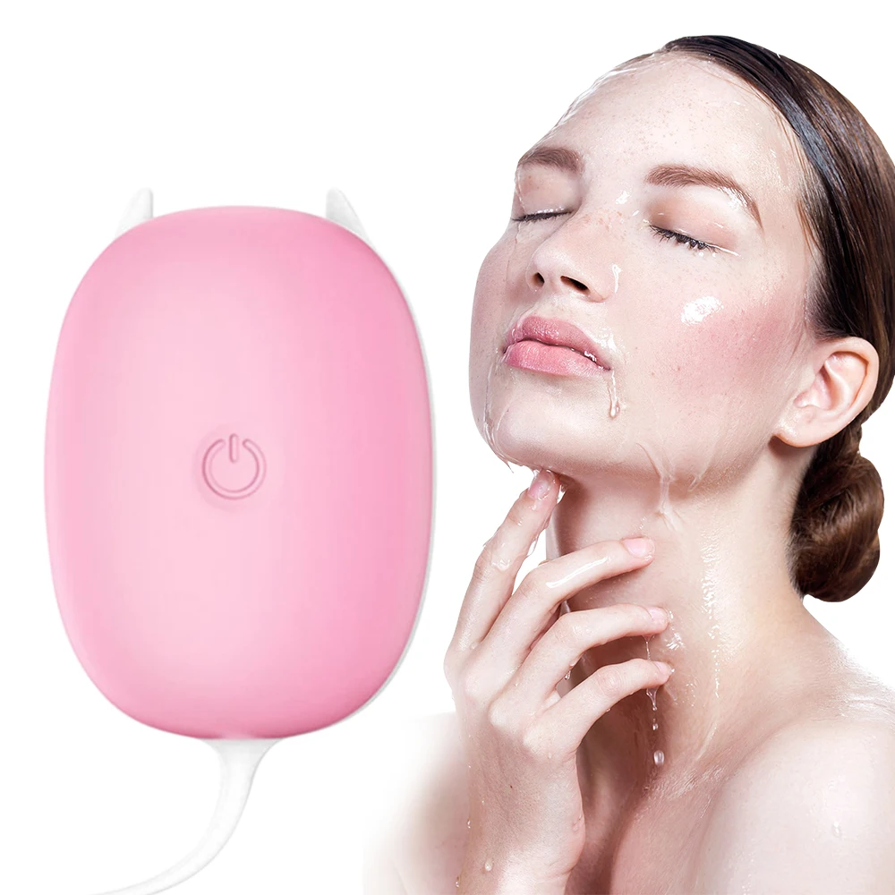 

Ultrasonic Facial Cleaning Brush Waterproof Electric Face Cleanser Silicone Sonic Vibration Face Scrubbers Massage Brush Tools