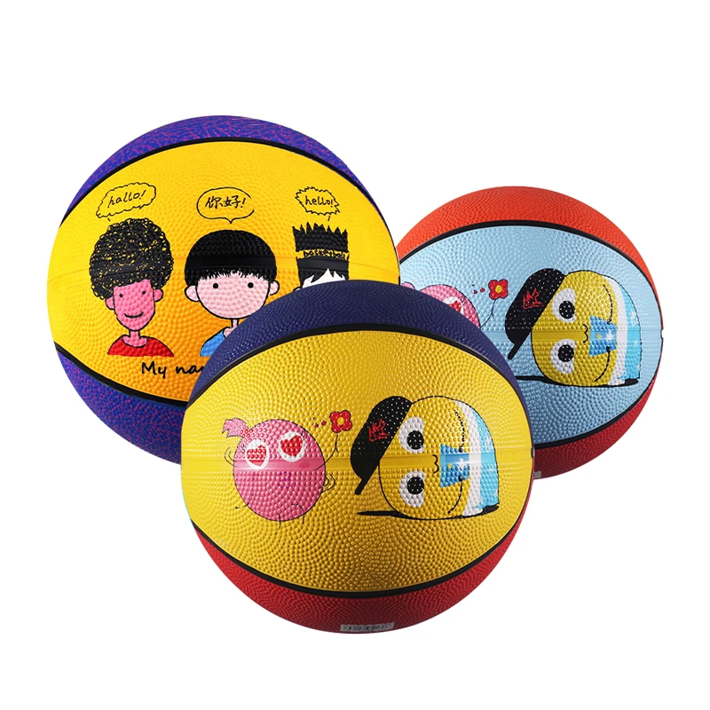 

Double Fish Size 3 Size 4 Children Kids Rubber Basketball High quality Outdoor Indoor Game Official Basketball Ball For Child