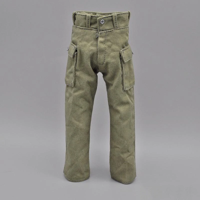 

Big Sales 1/6th Casual Green Color Of WWII Pants Trousers For Mostly 12 inch Doll Figures Collection