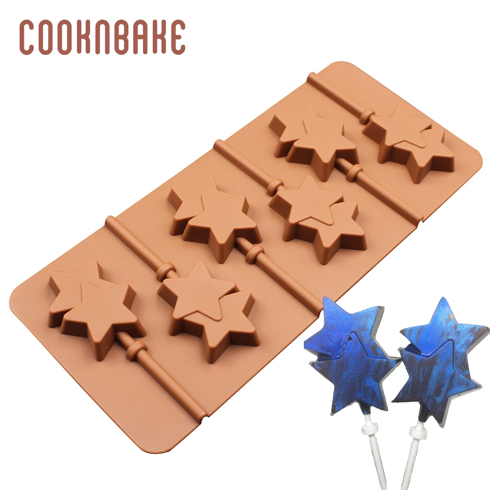 COOKNBAKE DIY силиконовая форма для украшения торта инструмент 15 решеток звезда DIY силиконовая форма для шоколада форма для торта кубик льда SICM-115-3