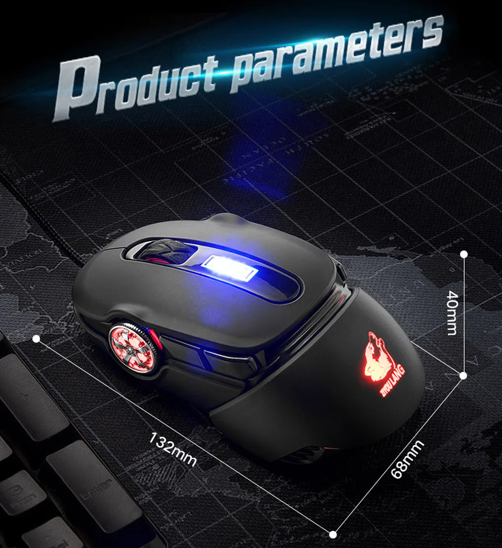 OMESHIN профессиональная Проводная игровая мышь 6 клавиш 2400 dpi светодиодный оптический USB компьютерная мышь игровая мышь v1 игровая мышь для PC9