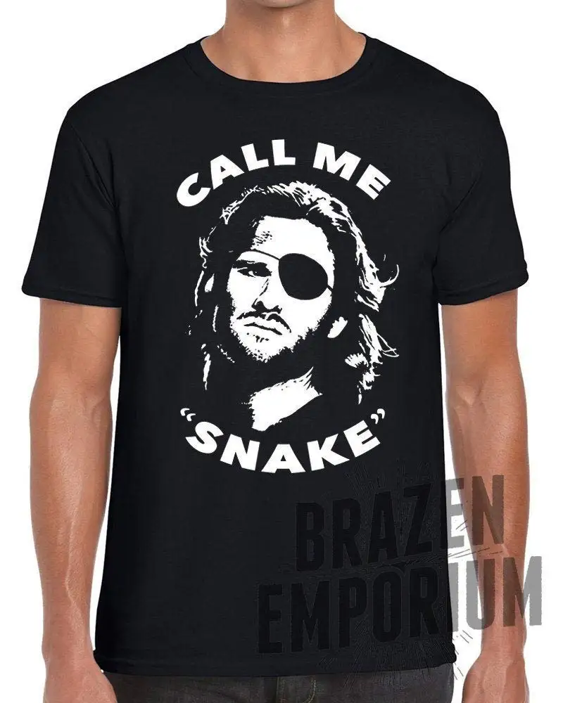 Escape From New York T Shirt Snake Plisken Call Me Kurt Russel TShirt © Newest 2018 Men T-Shirt Fashion top tee | Мужская одежда