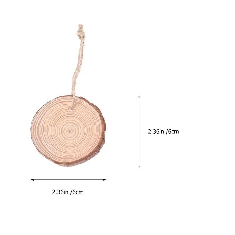 20pcs Christmas Wooden Hanging Pendant Xmas Tree Hanging Decor Home Party Banquet Wall Hanging Adornment Hanging Ornament