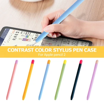 New For Apple Pencil 2 Case Soft Silicone Holder Stylus Pen Cover Compatible For Ipad Tablet Touch pen Protective Case 2021 1