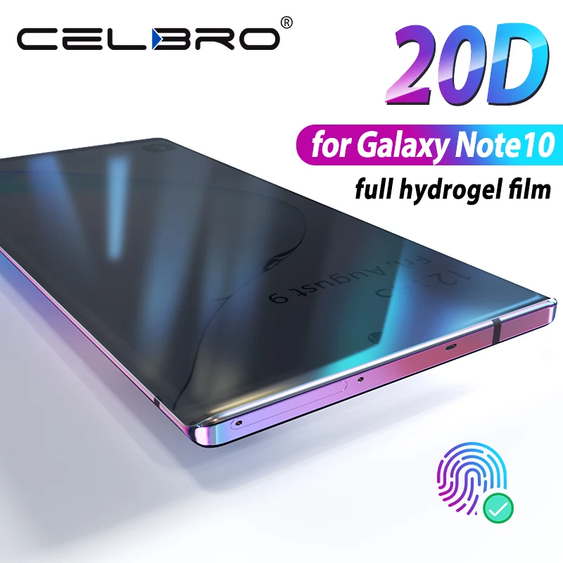 

Protective Film For Samsung Galaxy Note 10 Plus Note10 10+ Note 10plus Hydrogel Film Full Cover Screen Protector Film Not Glass