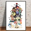 Picture poster studio Ghibli pays tribute to pictures of Japanese moving cartoon painting art canvas wall for home decor ► Photo 1/6