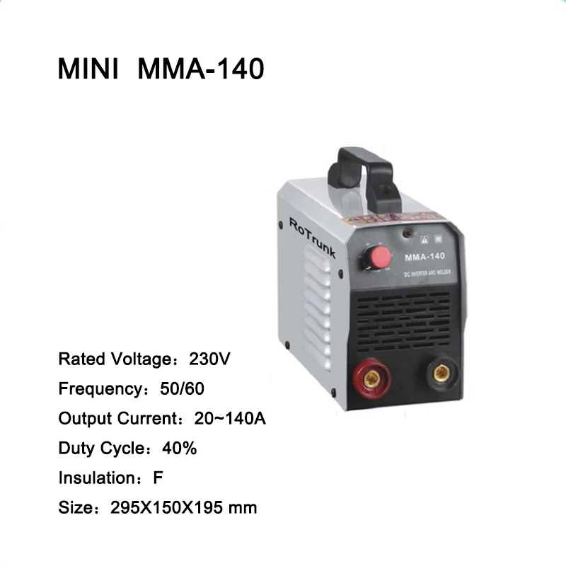 Инвертор постоянного тока дуговой сварочный аппарат выходной ток 20~ 140A MMA140