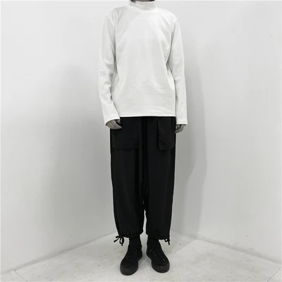 Design Niche dark wind minimalist semi-high-necked