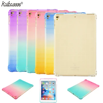 

KAIBASSCE Case for iPad 5 6 Air1 2 iPad Pro 9.7inch shatter resistant transparent TPU gradient soft case for iPad 9.7inch 2017
