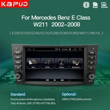 Kapud – Lecteur multimédia pour voiture, accessoire pour Mercedes Benz classe E, W211, E200, E220, E240, E280/CLK W209/G-Class W463, Android 10, autoradio, gps, système de navigation