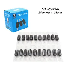 20 шт 5D 25 мм одноразовые ручки для татуировки черные тубы силиконовые ручки для татуировки прозрачные силиконовые резиновые трубки для татуировок