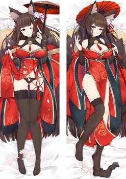 

2020 April Update Pillowcase Anime Azur Lane Amagi Body Pillow Cover Case Sexy Girls 2 Way Throw Pillow case