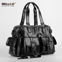 Мужские деловые дорожные сумки, высокое качество, кожа, Повседневная сумка для путешествий, Большие Офисные Сумки через плечо для мужчин XA532ZC