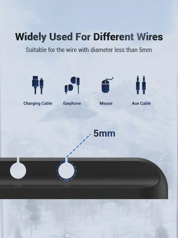 1 шт. силиконовый usb-кабель для сматывания рабочего стола, зажимы, держатель для кабеля, органайзер для хранения дома и офиса