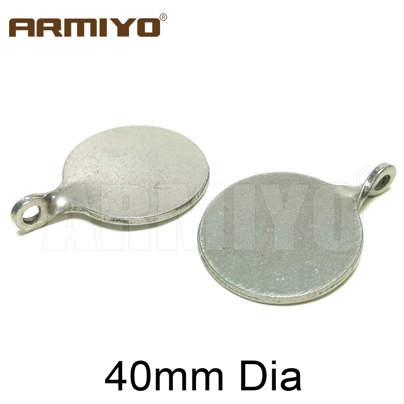 Armiyo Dia 4 см 3 см 2,5 см из нержавеющей стали мишень Bullseye охотничья катапульта страйкбол стрельба Пейнтбол Стрельба из лука лук бык глаз тренировочные аксессуары - Цвет: 2pcs 4cm
