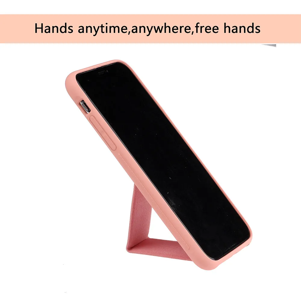 KISSCASE однотонный чехол для телефона iPhone 6 7 8 X XS XR 7Plus 8Plus Fundas Capa кронштейн, чехол для телефона для iPhone XS MAX Capinhas