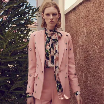 

ADYCE 2020 Summer Women's Fashion Party Single Breasted Suit Jacket Bodycon Long Sleeve Printed Buttons Suit Jacket Vestidos