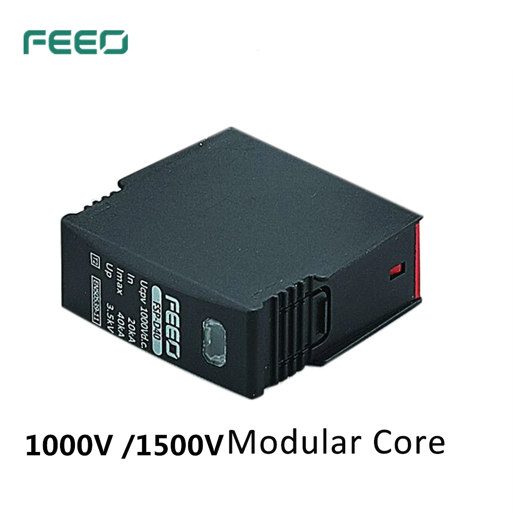 SPD DC 600 в 800 в 1000 в 1500 В модульный сердечник din-рейка Солнечная наружная защита питания защитное устройство Защита от перенапряжения