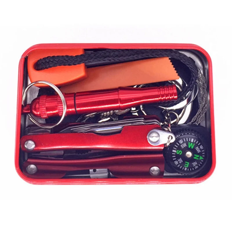 Жестяная Коробка Чехол Крышка контейнер для выживания шестерни наборы коробки таблетки первой помощи хранения SOS Красный Крест белая коробка