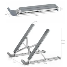 Portable Laptop Stand Foldable Base Notebook Holder For Macbook Pro Air Imac Aluminum PC Computer Cooling Bracket Stand Support free shipping samdi for apple imac bracket monitor stand elevated computer stand one machine imacbook wooden frame