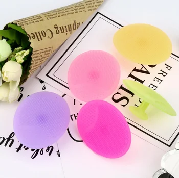 

3pcs New Arrival Silicone Beauty Washing Pad Facial Exfoliating Blackhead Face Cleansing Brush Tool Soft Deep Cleaning