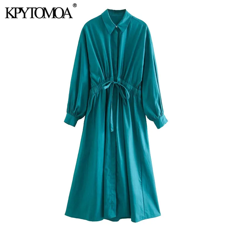 pleated midi shirt dress