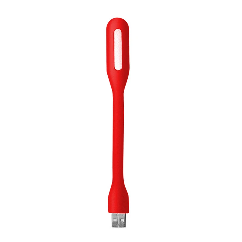 USB СВЕТОДИОДНЫЙ светильник-книга, гибкий складной светодиодный USB лампа для чтения, 5 в постоянного тока, ночной Светильник для внешнего аккумулятора, компьютера, ноутбука, дропшиппинг - Цвет: Красный