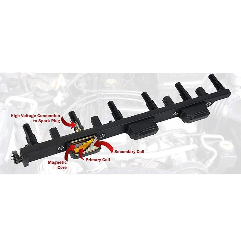 

Ignition Coil Pack for Je-ep Grand Cherokee 4.0L, Cherokee, Wrangler, TJ 56041476AB, 56041476AA