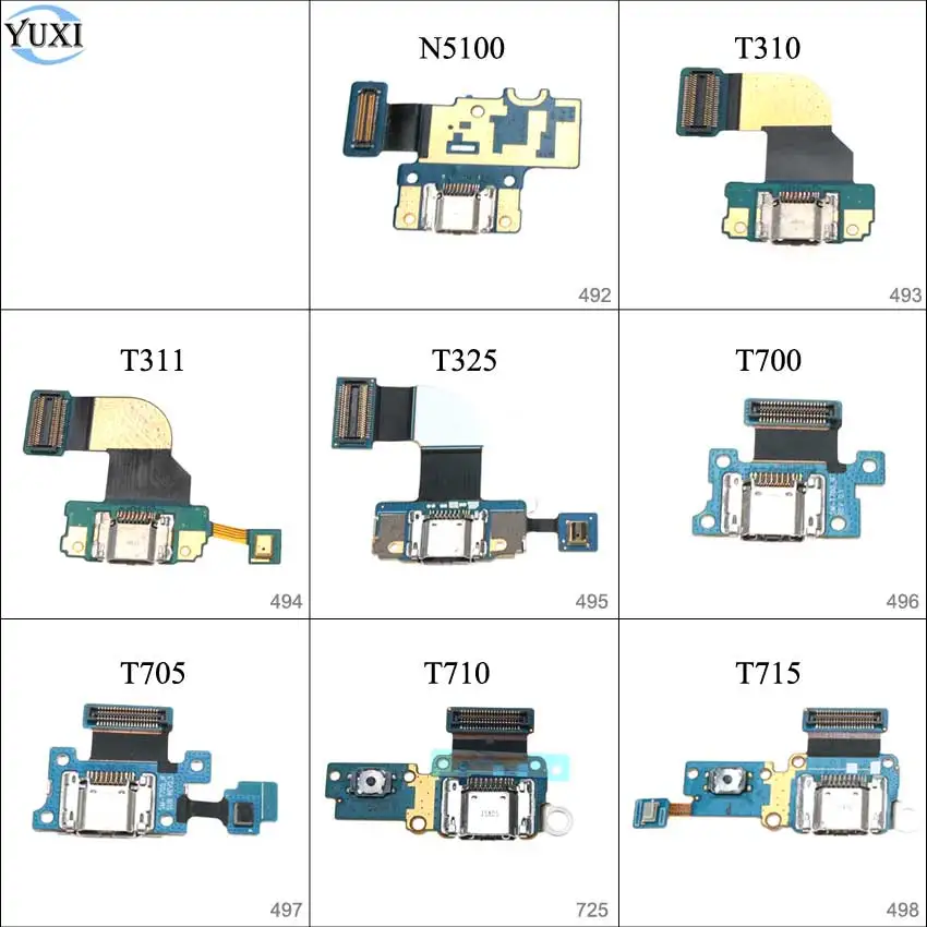 

YuXi USB Charger Board Charging Port Connector Dock Flex Cable For Samsung Galaxy Note 8.0 N5100 / T310 T311 T325 T700 T705 T715